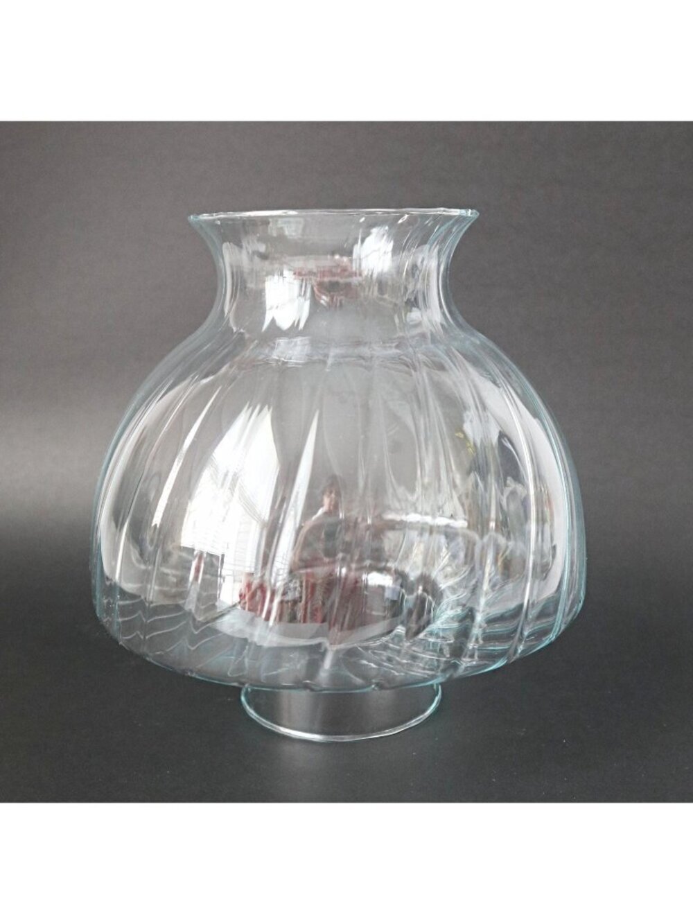 Glass Hurricane Shade Chimney Shade Clear Ribbed Candle Shade Replacement